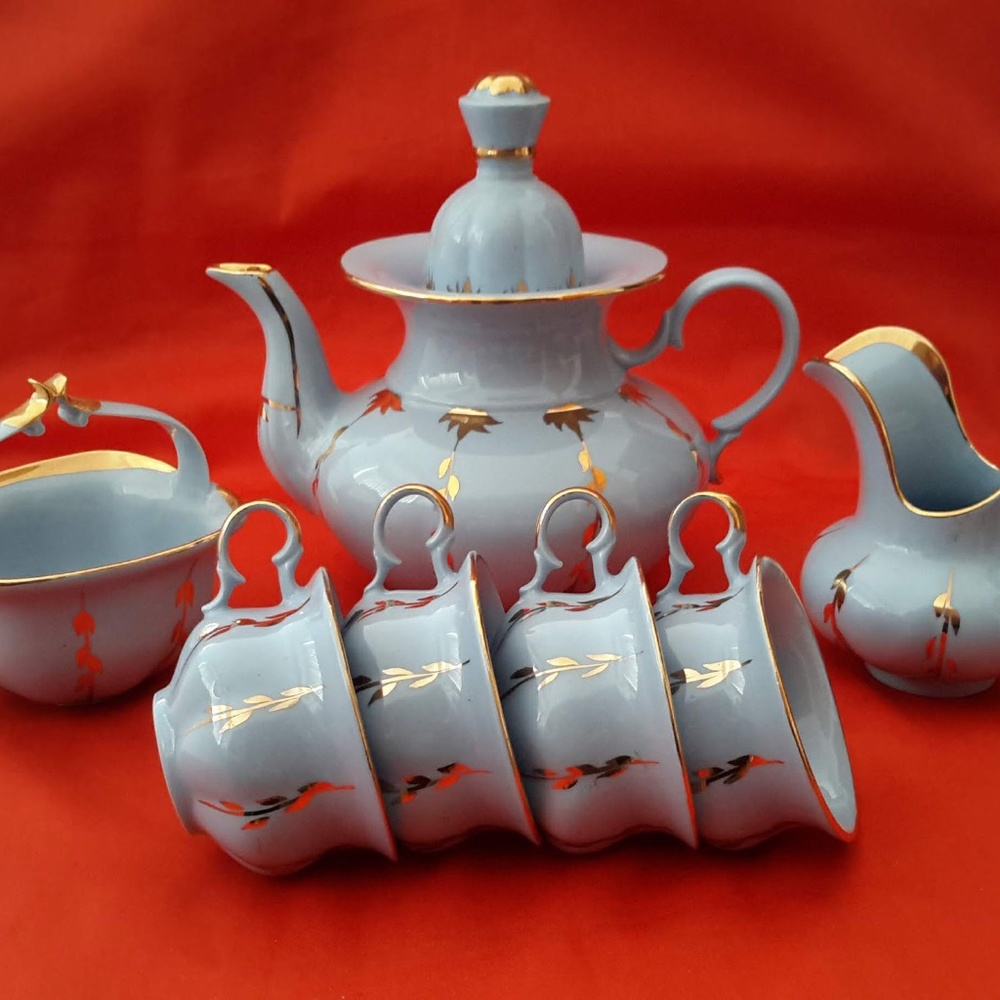 Vintage Korosten Ukraine Demitasse Coffee Set